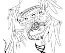 3つ3000円で異形系のラフデザイン案を描きます 一体一体個性的で唯一なキャラデザ案を制作します。 イメージ9