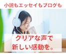 あなたの小説などの創作をAIで音声作品化します 小説・詩・エッセイ・ブログも、クリアな声で新しい感動を。 イメージ6