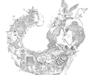 細密画描きます お洒落で迫力満点な細密画を描いています。 イメージ1