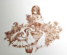 イラストを描きます 人物や植物をぎゅっと一枚の絵に閉じ込めます。 イメージ2