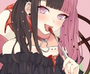 病みかわいいイラストやvデザインを制作します アイコンやイラストをお届けいたします イメージ6