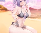 Live2D用パーツ分け対応！美少女キャラ描きます Vtuber立ち絵・アイコン・ヘッダーなど イメージ2