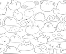 まんまる集合イラスト描いてます 癒しのまんまるキャラクターが1枚の紙に集合！ イメージ2