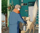 キャラ/背景　空気感のあるイラスト制作いたします キャラクターが魅力的に映る構図にこだわった画面作り！ イメージ7