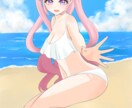 商用利用込！はっきりとした可愛い一枚絵描きます 瞳のキラキラ感とツヤ感が特徴です♡ イメージ4