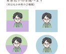 似顔絵風　SNSアイコン用イラスト描きます 似顔絵風のミニキャラなイラストを描きます イメージ3