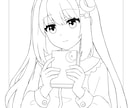 塗りやすさ重視　手描きの塗り絵線画を制作します 自分だけのキャラを塗って楽しみたい方へ イメージ8