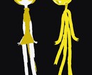 ラフなタッチのキュートな女の子のイラスト描きさます 美大生がかわいい全身イラスト描きます！擬人化もOK！ イメージ2