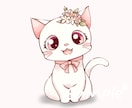 ふんわりかわいい♪猫ちゃんのイラストお描きします ラフ修正無制限！ペットイラスト、アイコン、グッズにオススメ◎ イメージ1