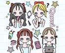 商用◎アイコン・結婚式・挿絵.各種イラスト承ります 修正無制限ポップでかわいい人物イラストを丁寧にお描きします！ イメージ10