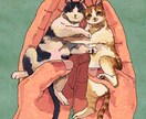手のりサイズのペット似顔絵を作成します 大切なペットの思い出に！アイコンやプレゼントにピッタリ◎ イメージ3