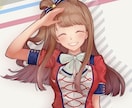 女の子のアイコンイラスト描きます 等身大とミニキャラで絵柄が選べます イメージ1
