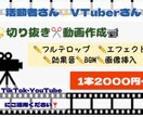 ネット配信を切り抜き動画を作成します 頑張っている活動者を全力で応援します！ イメージ1