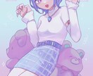 アニメ風！厚塗りでかわいいアイコンかきます あなたのSNSアイコンをおしゃれに描きます！ イメージ4