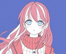 お目が可愛いアイコン制作致します 可愛い女の子イラスト制作します！ イメージ1