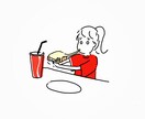 ほっこりする手書きイラスト・アイコン描きます “いっぱい食べる君が好き”をテーマにイラストを描きます イメージ6