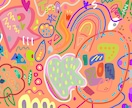 海外の子ども部屋ようなカラフルイラストを描きます アイコンを個性的に！POPな色使いとタッチであなたを表現！ イメージ9
