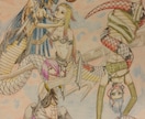 味わいのある手描きイラスト作成します ウェルカムボード、似顔絵、インテリア等用途に合ったイラスト イメージ5