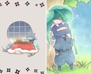 ゆるかわポップなキャラのイラスト描きます 動物・ファンタジー生物もゆるかわにしてやります！ イメージ3