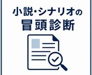 小説、シナリオ冒頭診断します 作品の魅力と改善点を分析します イメージ1