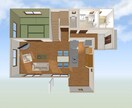 間取り図や3D俯瞰図を作成します マイホーム建築やリノベ用に、理想の間取り作成を手伝います イメージ4