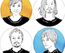温かみのある線画イラストの似顔絵アイコンを描きます ライン、ツイッター、インスタグラムなどのSNSアイコンに イメージ4