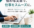 仕事の文章・資料を分かりやすく整理しますます AI×実務経験で伝わる文章に仕上げます イメージ1