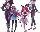 すこしリアルめの立ち絵を描きます 短期納品！ちょっとリアルめ画風 イメージ4