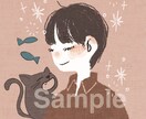アイコンを描きます 人物と好きなものを、ほっとするタッチで。 イメージ4
