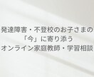 発達障害・不登校児童のオンライン家庭教師承ります 学習だけでなく、安心できる関わりを大切にします イメージ1