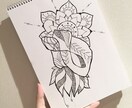 お花描きます 記念日のカードや、チラシなどにいかがですか？ イメージ2