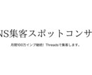 月間100万インプ継続！あなたのSNS分析します SNS集客スポットコンサルします イメージ1