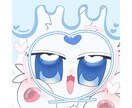 魅力を詰め込んだかわいいSNSアイコン描きます キャラクターが映えるデコレーションで更にかわいく♡ イメージ6