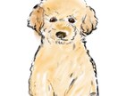 ゆるくて可愛いワンちゃんイラスト描きます ゆるくて優しいタッチの手描きデジタルイラストです イメージ1