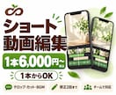 YouTubeショート動画を1本から編集します テロップ・カット・BGM込み、修正2回まで対応 イメージ1