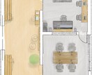 現役建築学生が、手書きの温かい図面着色を作成します 現役の建築学生(大3)が、映える手書き調な図面着色を行います イメージ4