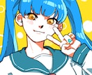 SNS/ブログ用アイコンイラストを作成します スタイリッシュな印象のアイコン★二次利用可能★初回大歓迎★ イメージ2