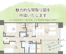 魅力的な間取り図を作成します シンプルだからリーズナブル！でも魅力的な間取り図です。 イメージ1