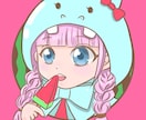 商用可〇SNSで目立つアイコン描きます 小物1点無料♪アイコンの丸枠にぴったり！オンリー1のイラスト イメージ1