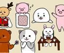 最高にゆるくて心が和む動物イラスト描きます SNSのアイコンやブログにも！手書き感満載のゆる動物イラスト イメージ6