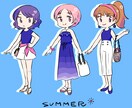 目を引くかわいいデフォルメイラスト作成します イメージ通りのイラストを作成できるよう協力致します！ イメージ1