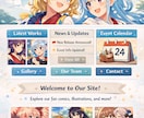 創作・ポートフォリオ特化したHPを販売します 創作・ポートフォリオに最適WordPressオリジナルテーマ イメージ3