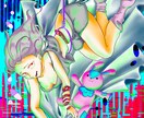 ビビットな色彩のかわいいイラストを描きます 楽曲のジャケット作成経験アリ！ヘッダー等にも対応します！ イメージ5