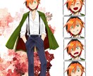 キャラクターイラスト・立ち絵を制作いたします ご希望に沿った表情豊かなキャラクターイラストを納品します イメージ5