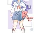 かわいいキャラクターの絵を描きます めっちゃかわいいキャラクターをきらきらにとどけます イメージ3