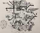 モノクロアート描きます ゼンタングル風のイラストいかがですか？ イメージ2