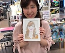 美しい自分、改めて感じる～ファッション系似顔絵ます フェミニンなやさしいタッチで、お部屋のインテリアにもおすすめ イメージ6