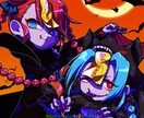 不気味ポップなハロウィンイラスト描きます 衣装デザインも可能★ポップでホラーなハロウィンイラスト♪ イメージ6