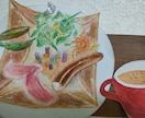 飾り絵になるイラストを書きます 絵は額に入れますが飾りを付けトータルデザインをします イメージ2