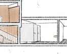 現役建築学生が「断面パースーイラスト」を作成します 現役の建築学生（大3）手書き調の断面パースを作成します イメージ1